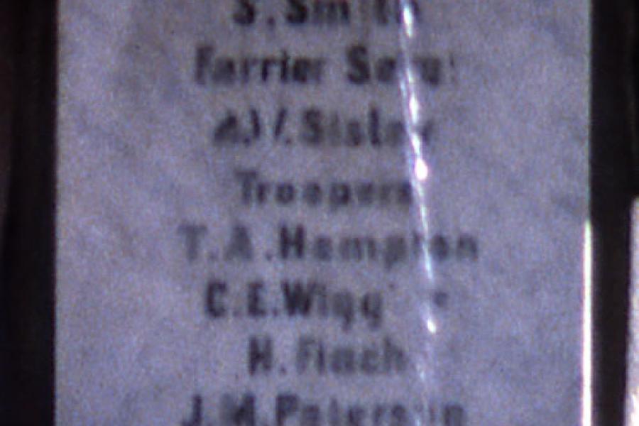Detail from memorial