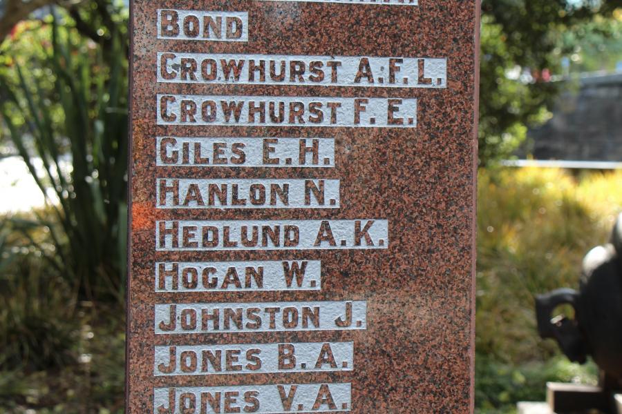 Detail of memorial