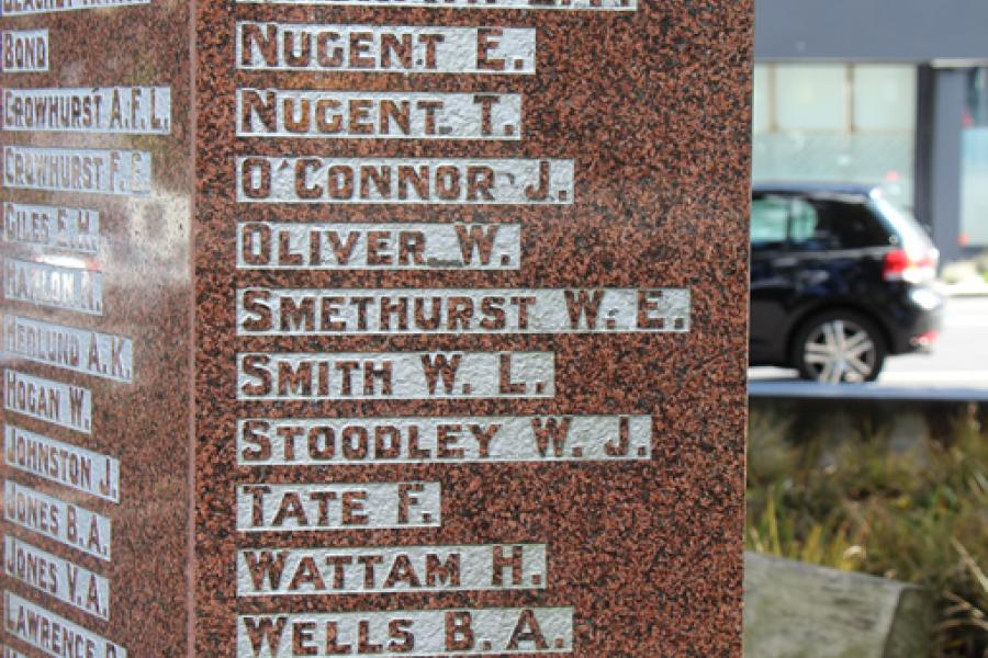 Detail of memorial