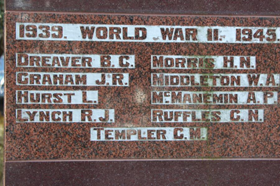 Detail of memorial