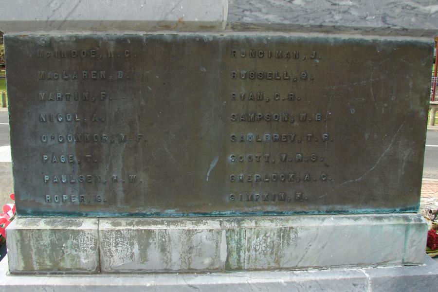 Roll of Honour