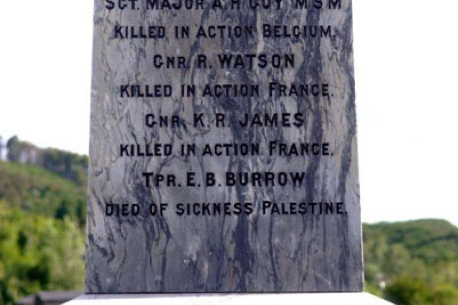 Ngatimoti war memorial