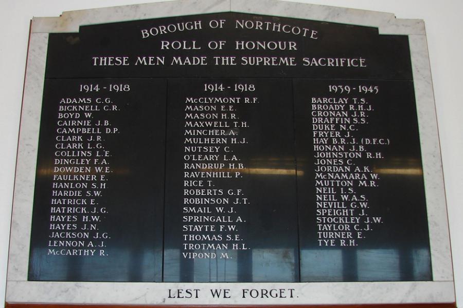 Roll of Honour