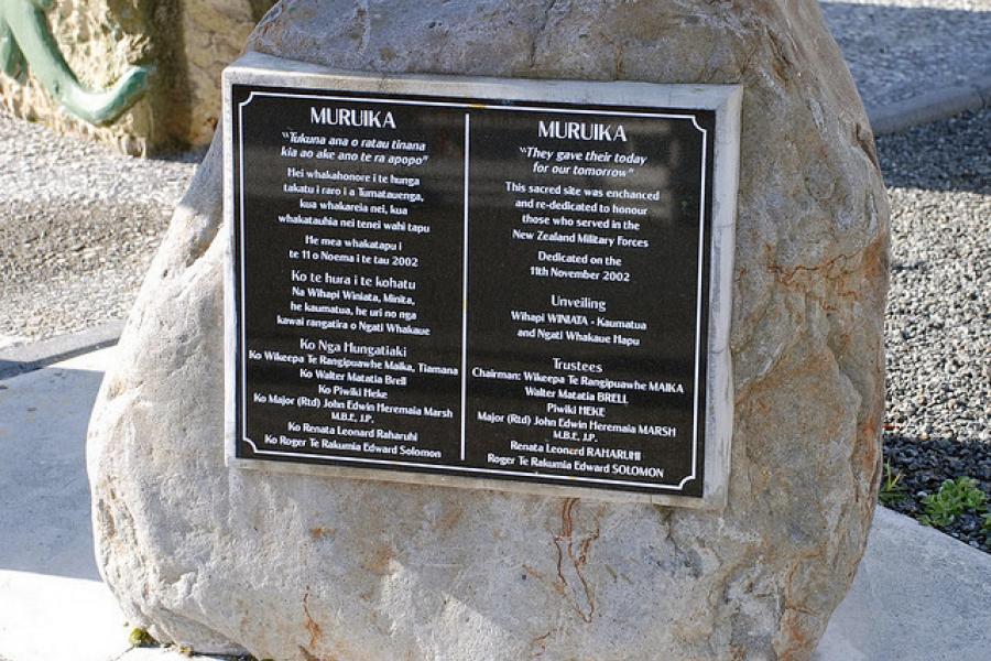 Ohinemutu New Zealand War memorial