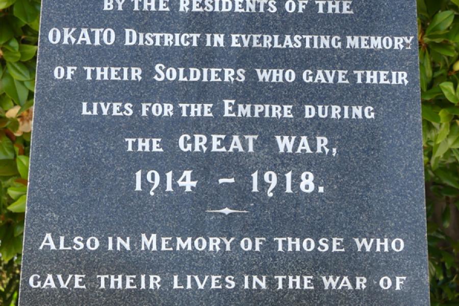 List of names inscribed on stone in white lettering