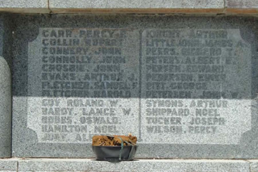 WWI plaque