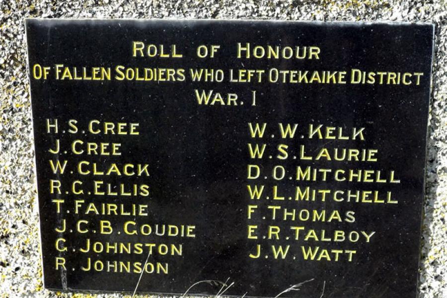Detail from memorial