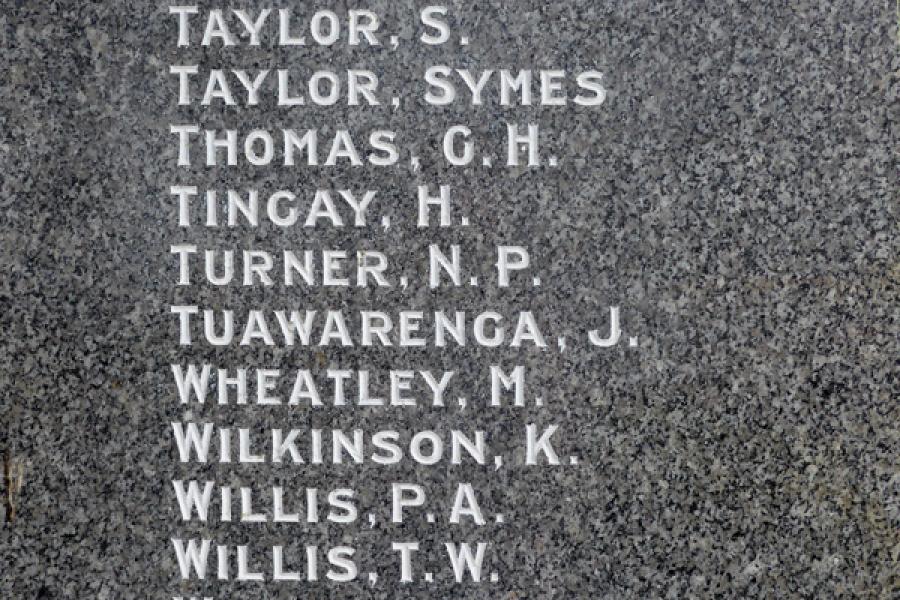 Otorohanga war memorial
