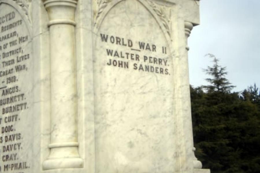 Detail from memorial