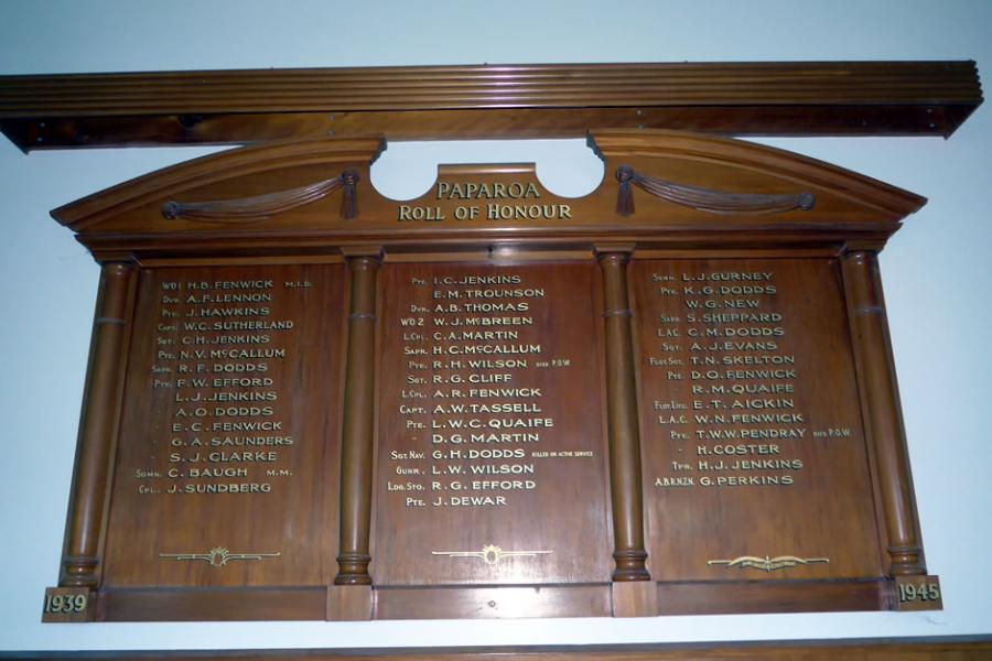 Paparoa war memorial hall