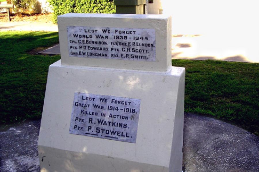 Pareora East School war memorial