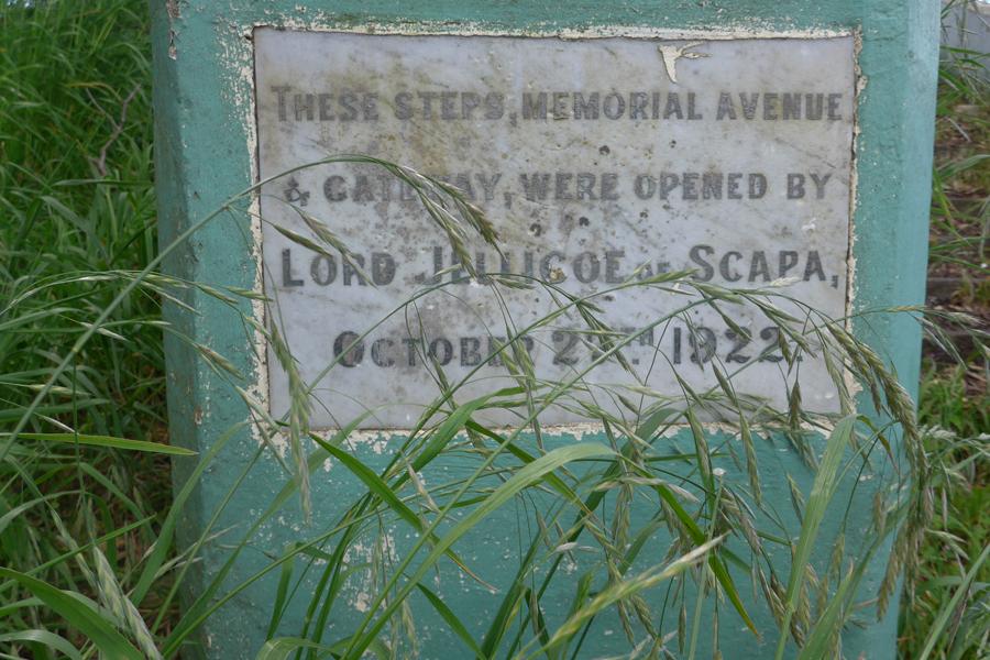 Patea District High School memorial steps