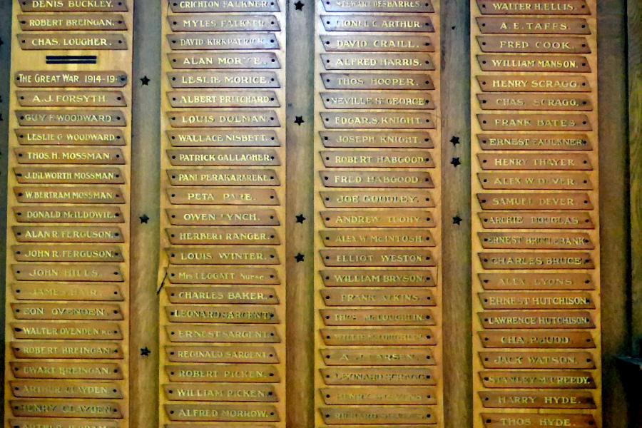 Patutahi School roll of honour