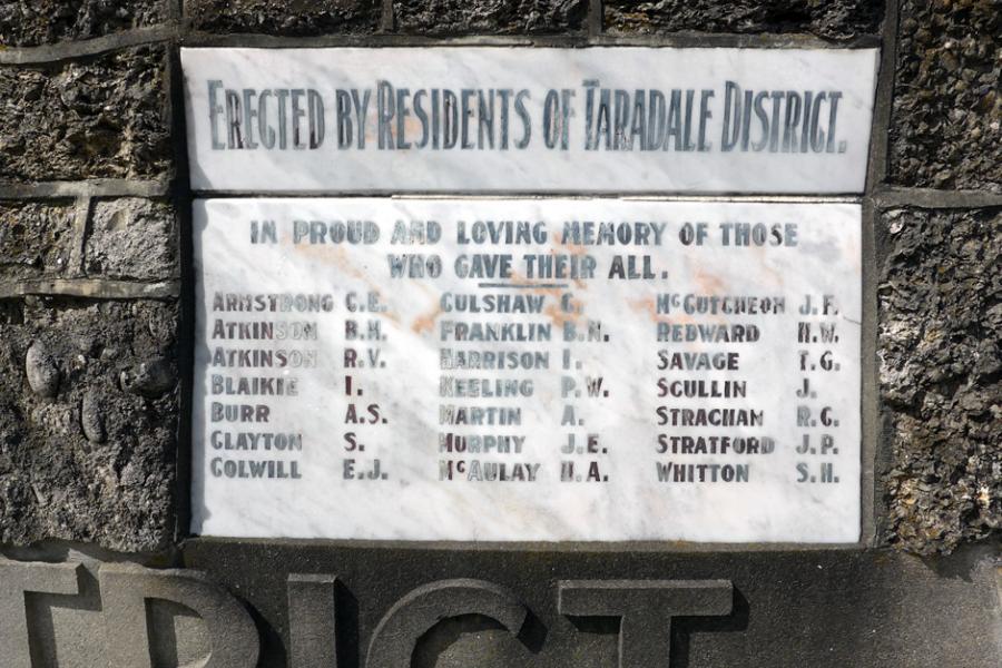 Taradale Plunket Rooms war memorial