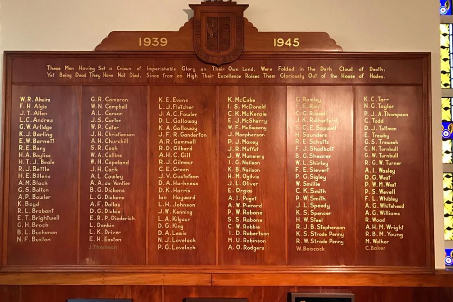 Palmerston North Boys' High School War Memorial Gallery