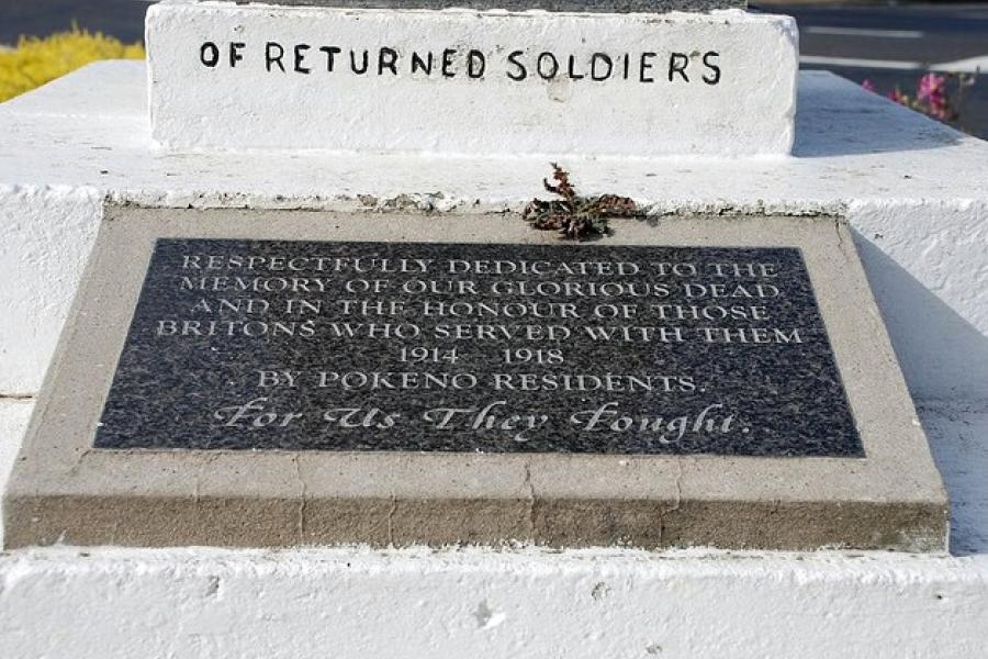 Pokeno First World War memorial