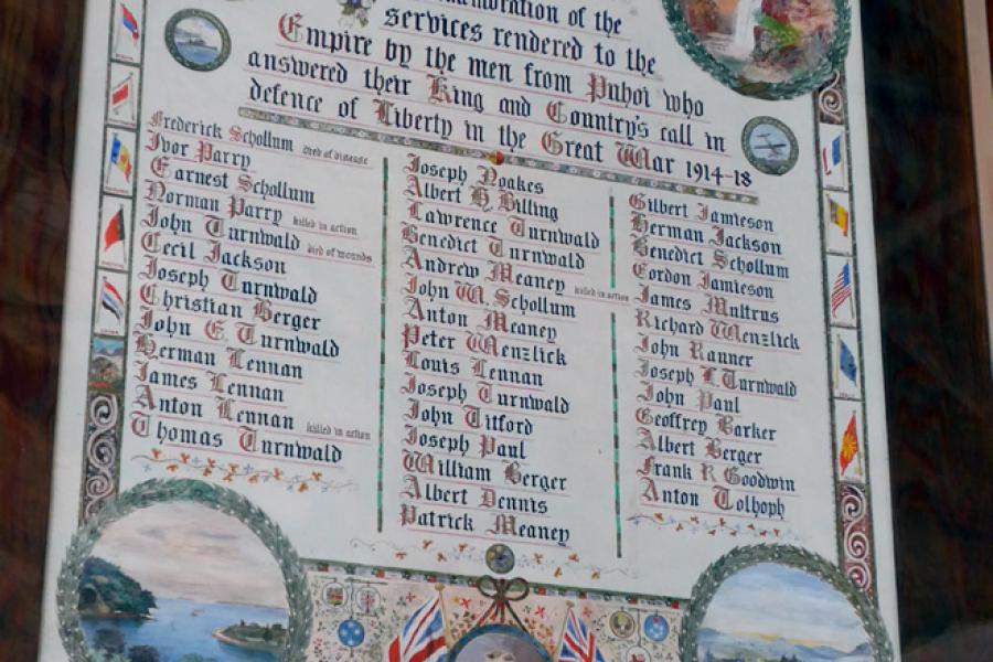 Detail from memorial
