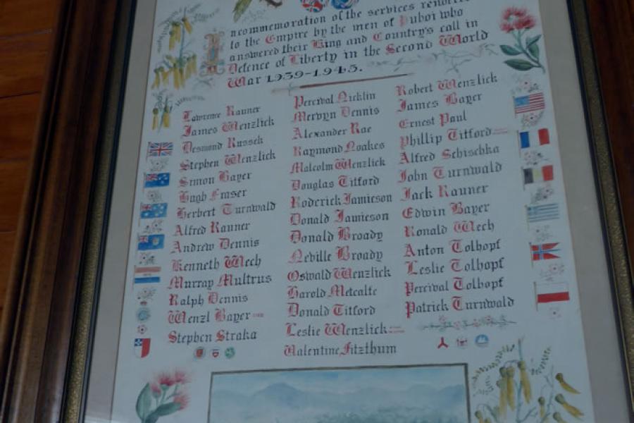 Detail from memorial