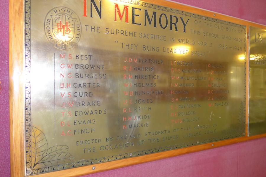 World War Two Roll of Honour