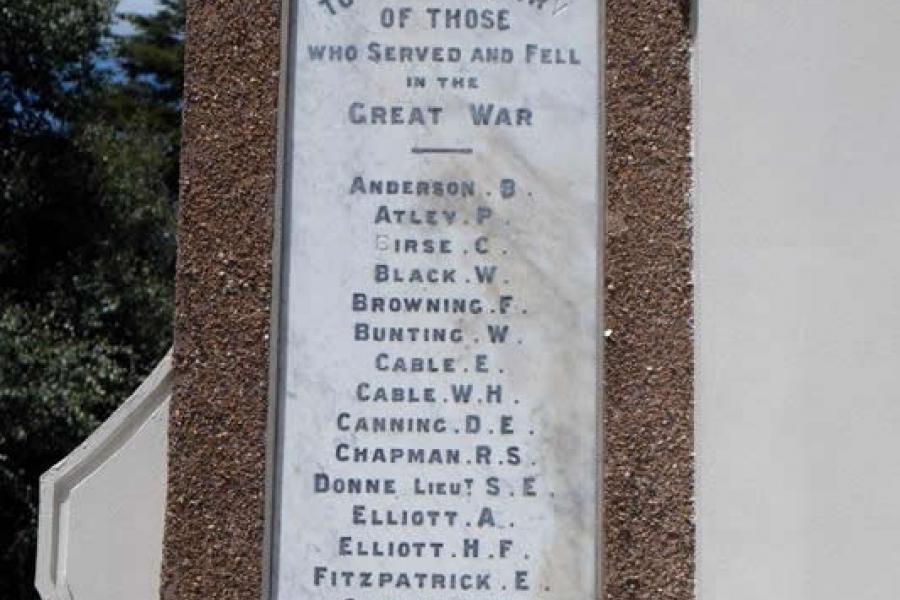 Queenstown memorial memorial