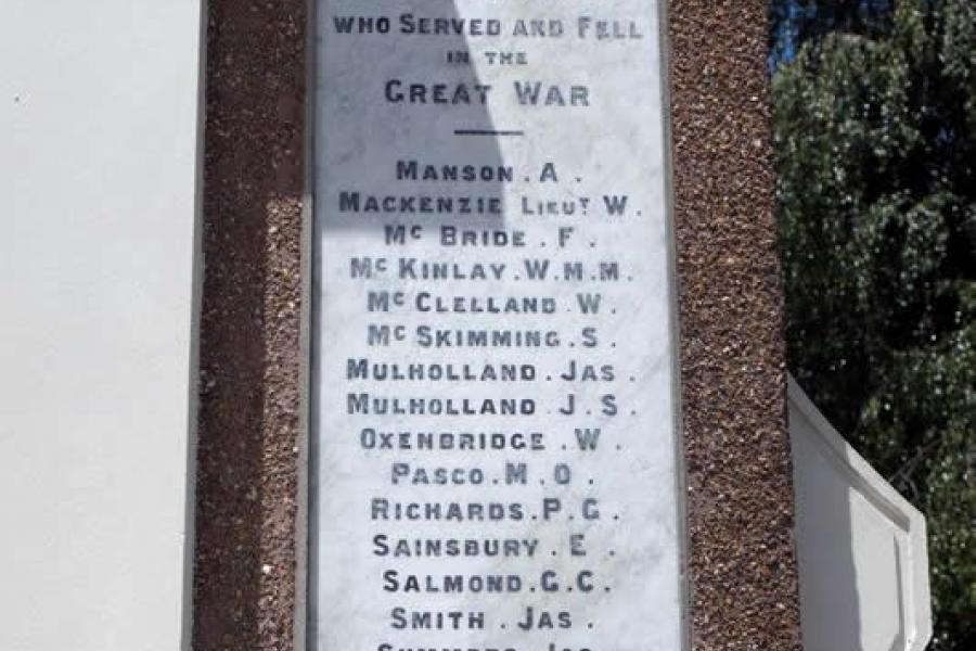 Queenstown memorial memorial