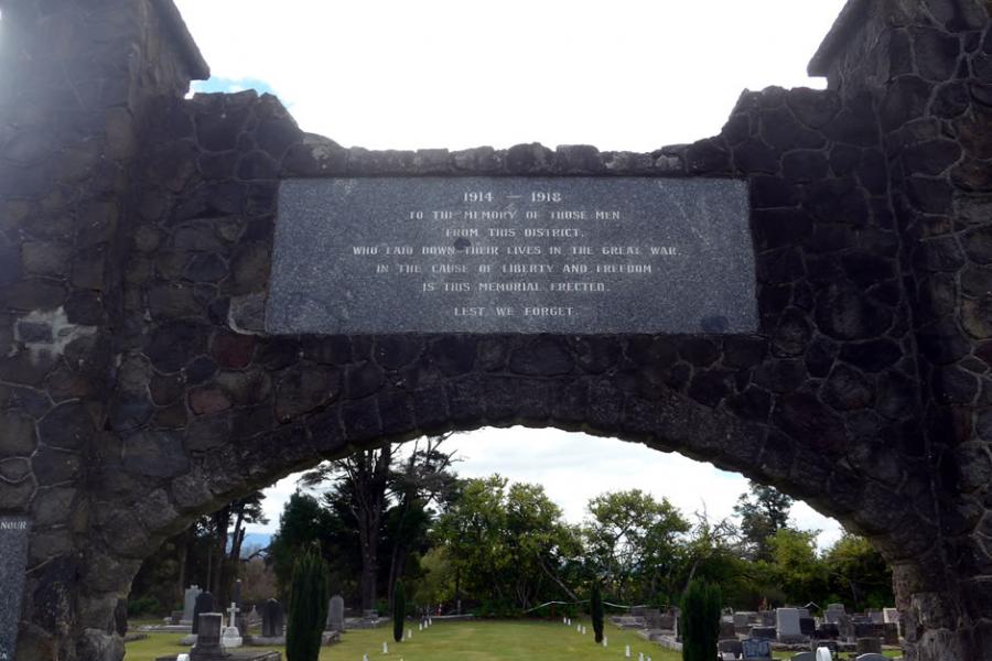 Raetihi war memorial