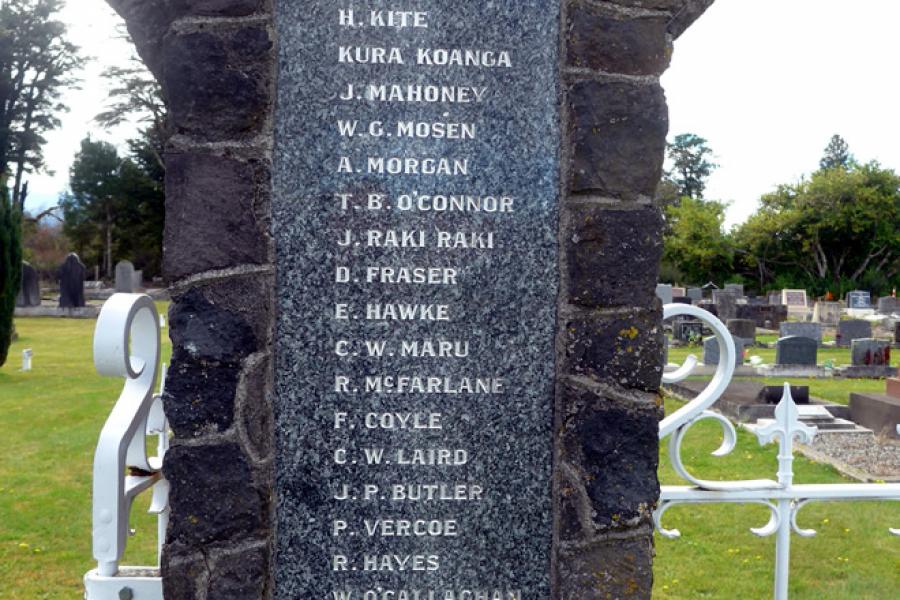Raetihi war memorial