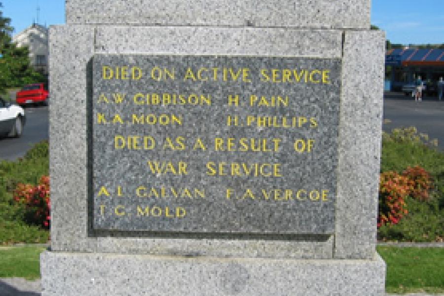 First World war plaque