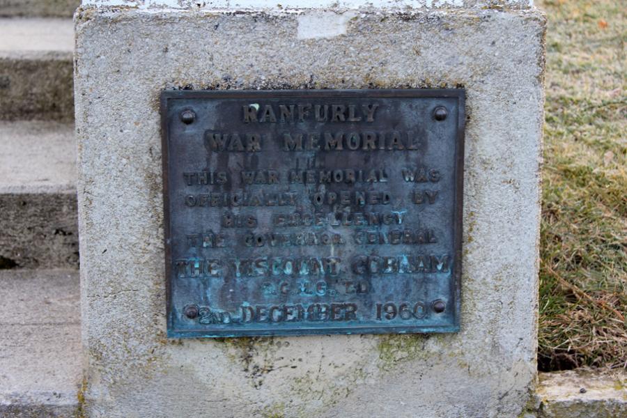 Ranfurly war memorial