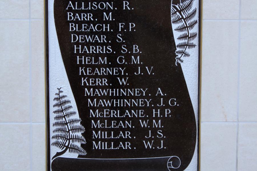 Ranfurly war memorial