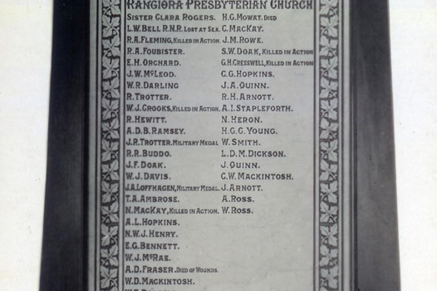 Rangiora Presbyterian Peace Memorial Church
