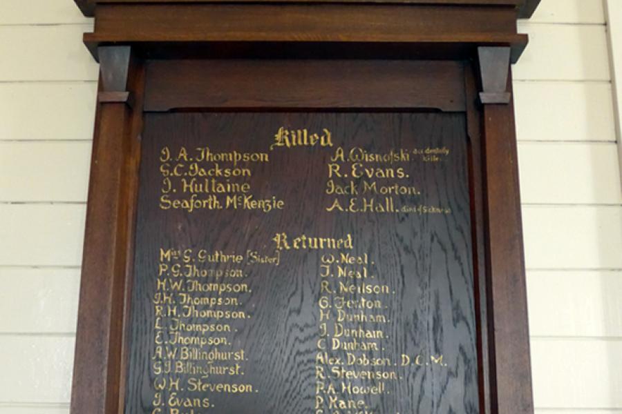 Rangiwahia War Memorial