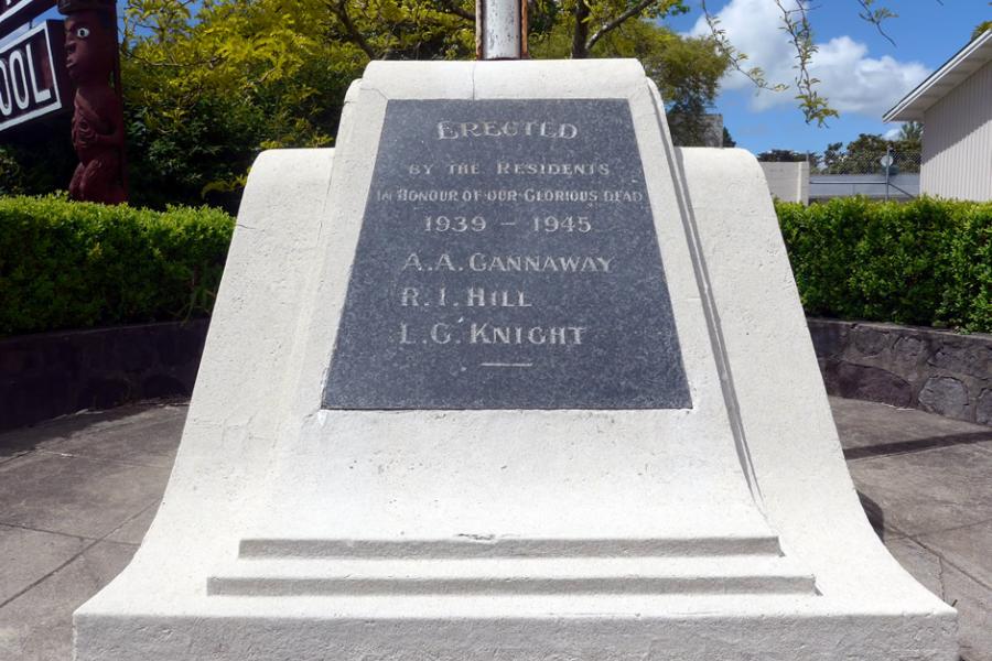 Ratapiko school memorial