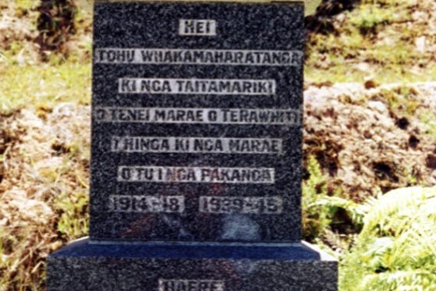 Rawhiti war memorial