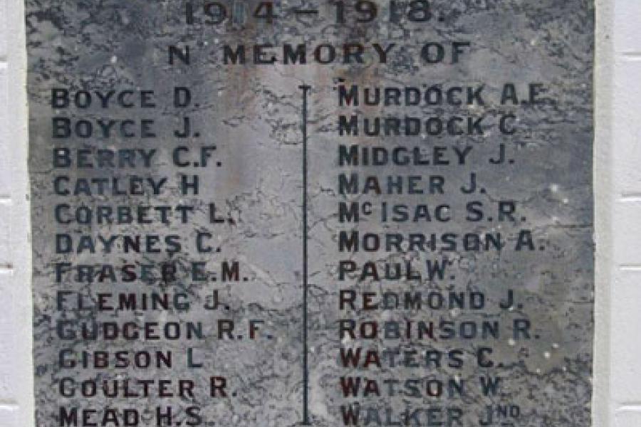 Detail from memorial