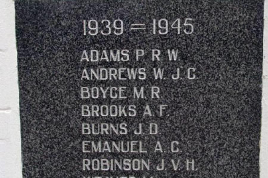 Detail from memorial