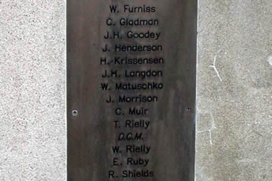 Detail from memorial