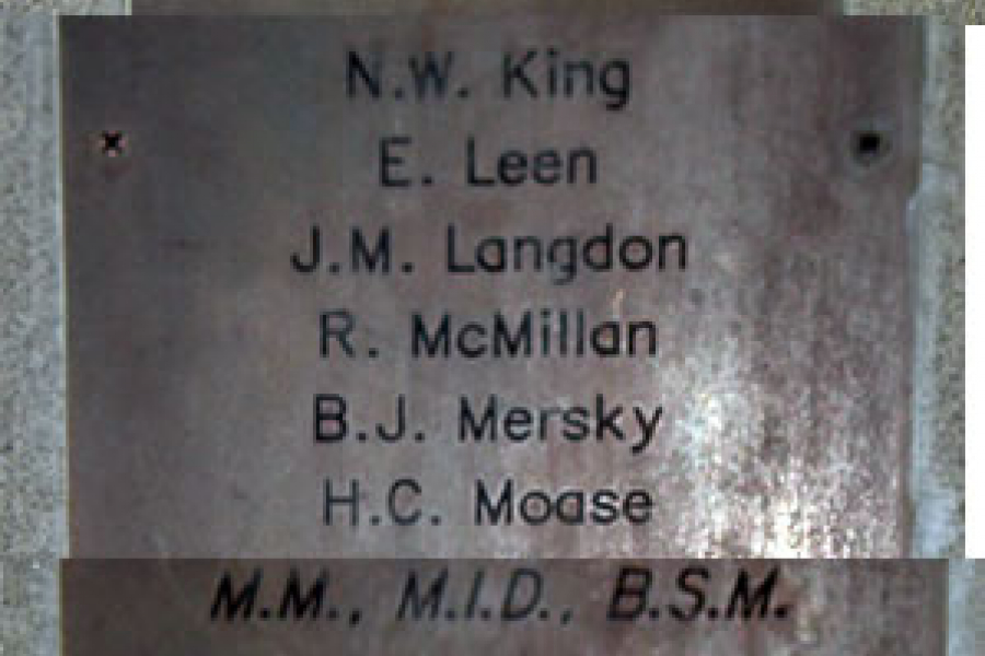 Detail from memorial