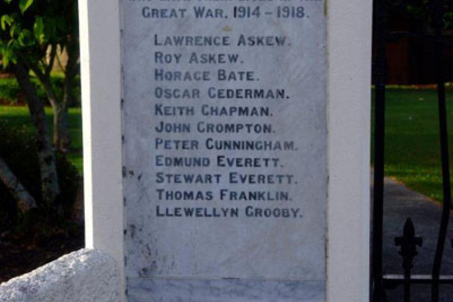Riwaka war memorial gates