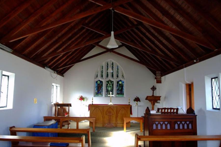 Interior of the church