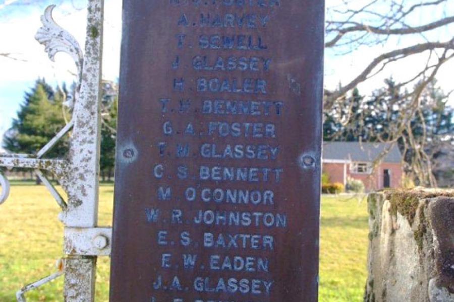 World War I roll of honour