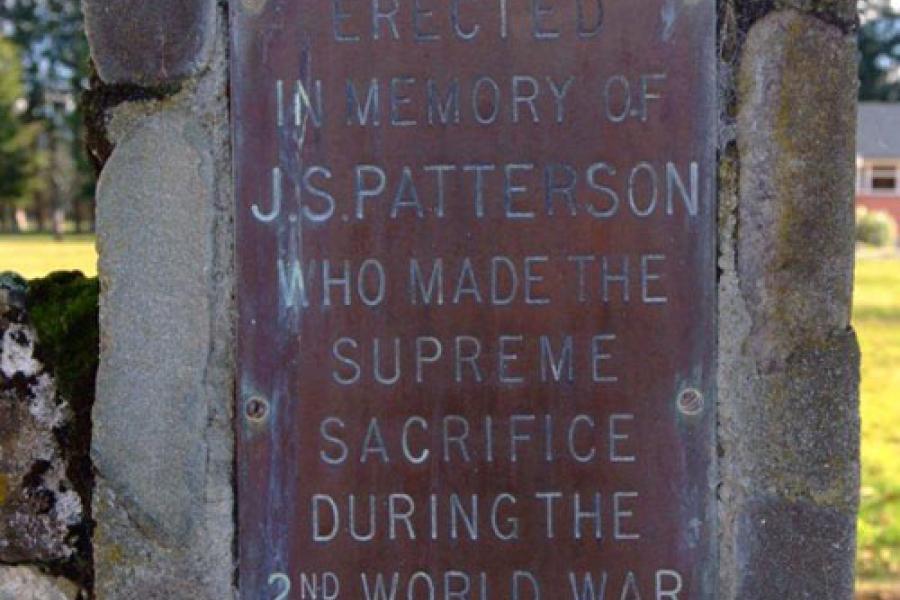 World War II memorial plaque