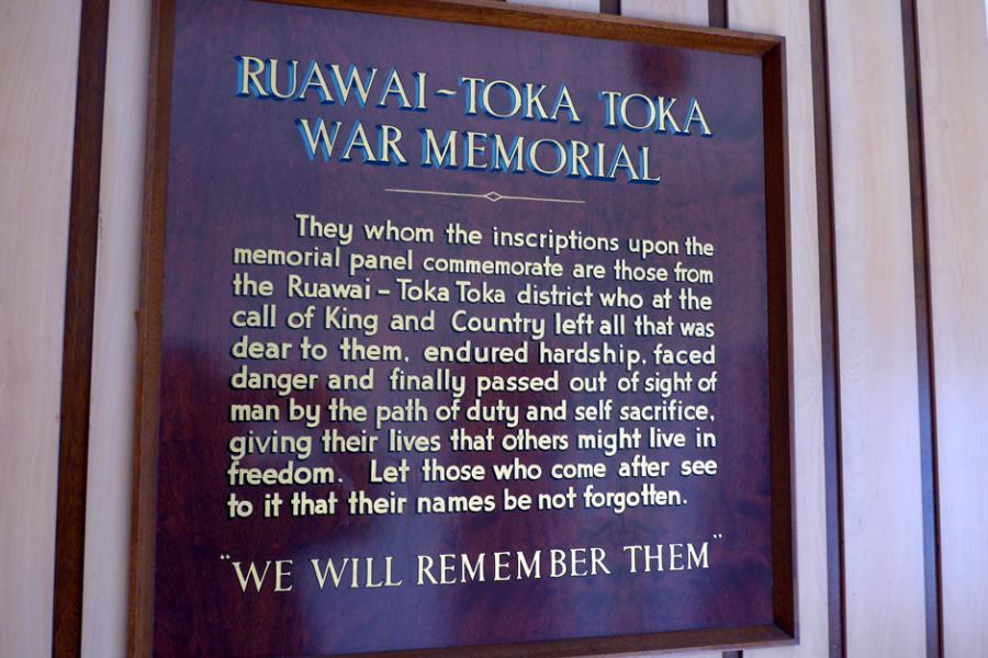 Ruawai-Tokatoka Memorial Hall