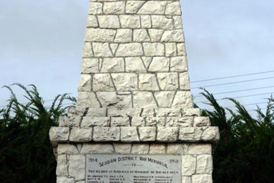 Seddon memorial in 2010
