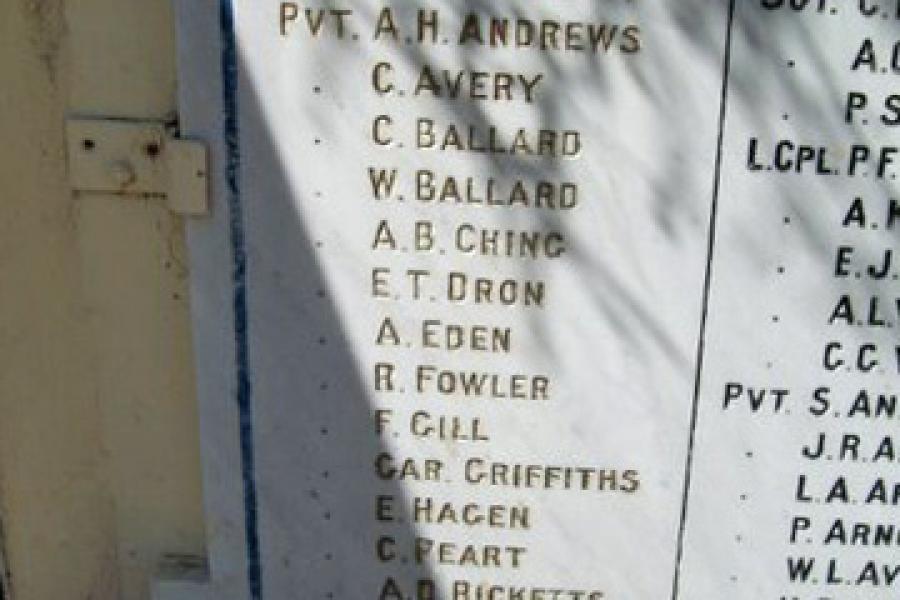 Spring Grove roll of honour