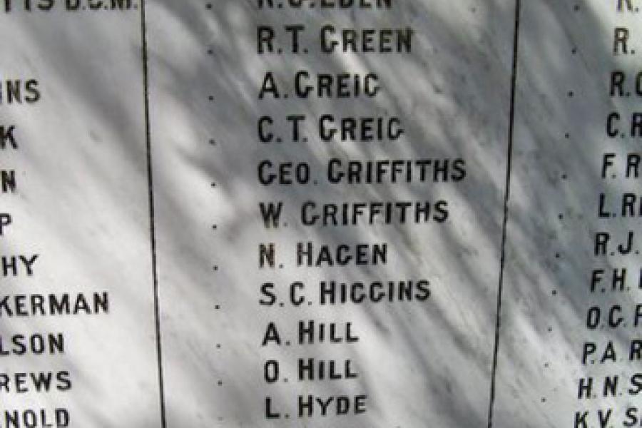 Spring Grove roll of honour