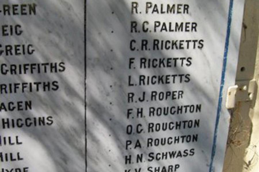 Spring Grove roll of honour