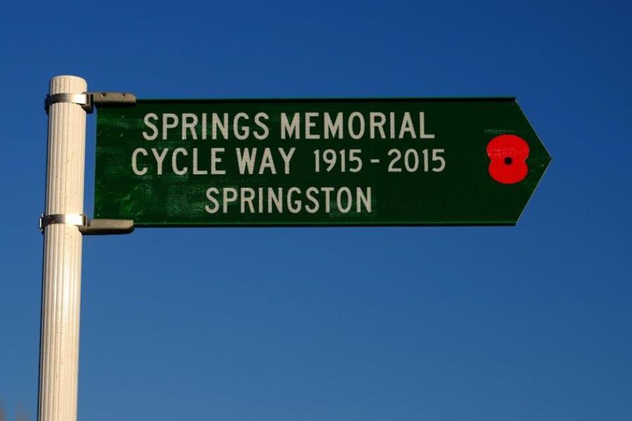 Memorial sign