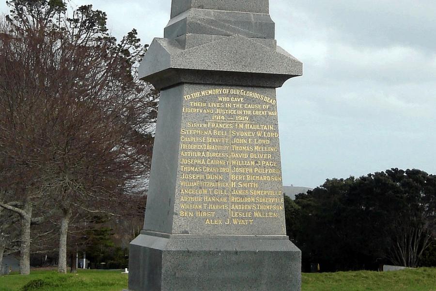 Howick and Pakuranga First World War memorial