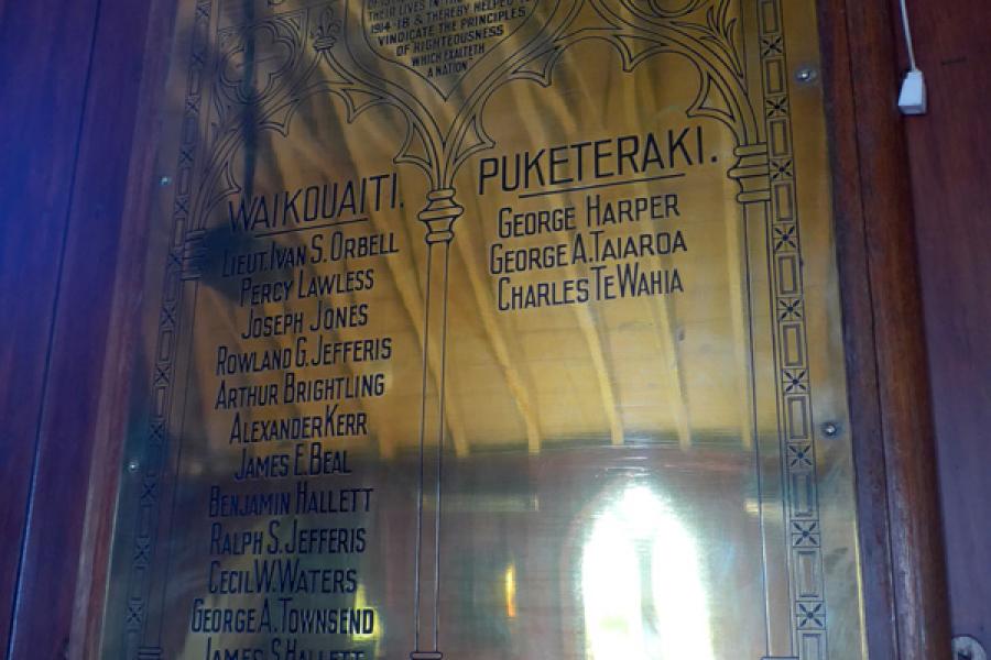 St Johns Church memorials Waikouaiti